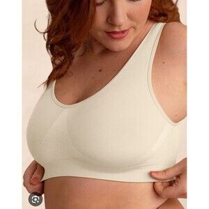 Truekind Throw On Wireless Beige Comfort Shaper Bralette Sz 4XL New